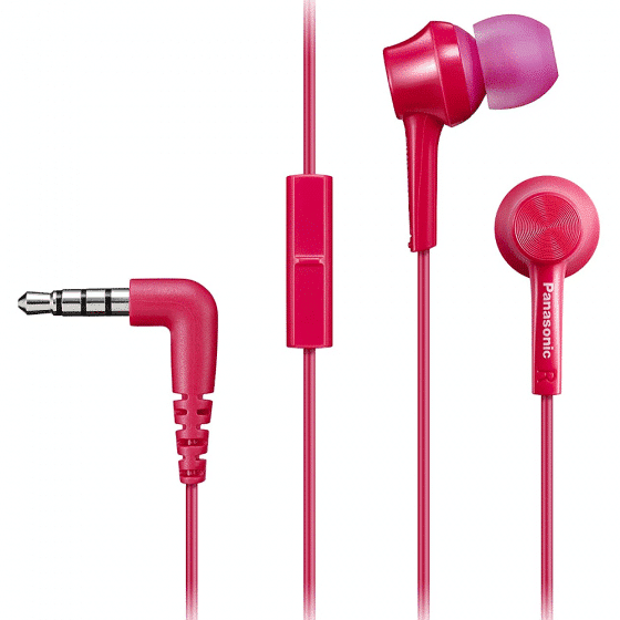 אוזניות Panasonic RP-TCM115-K In-Ear - ורוד - דתייה אונליין