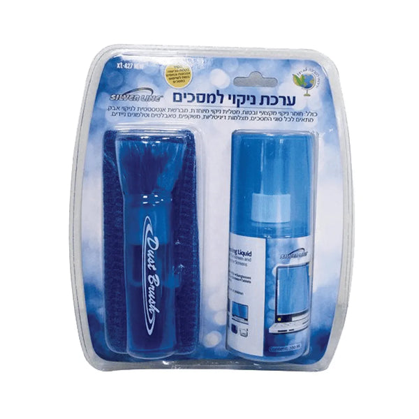 ערכת ניקוי למסכים + מברשת Silver Line XT-427 NEW 200ml - דתייה אונליין