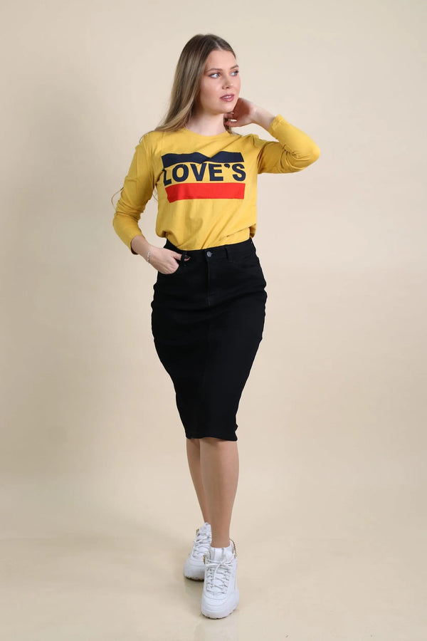 חולצת LOVES - דתייה אונליין