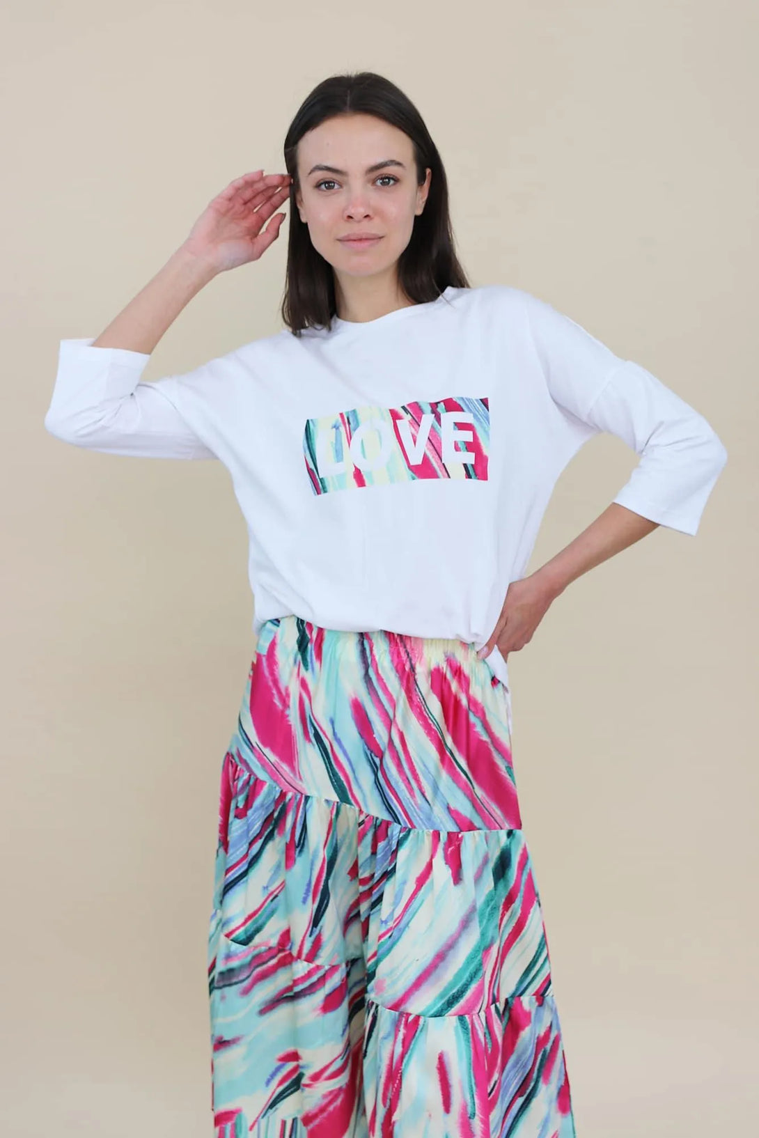 חליפת LOVE פוקסיה - דתייה אונליין