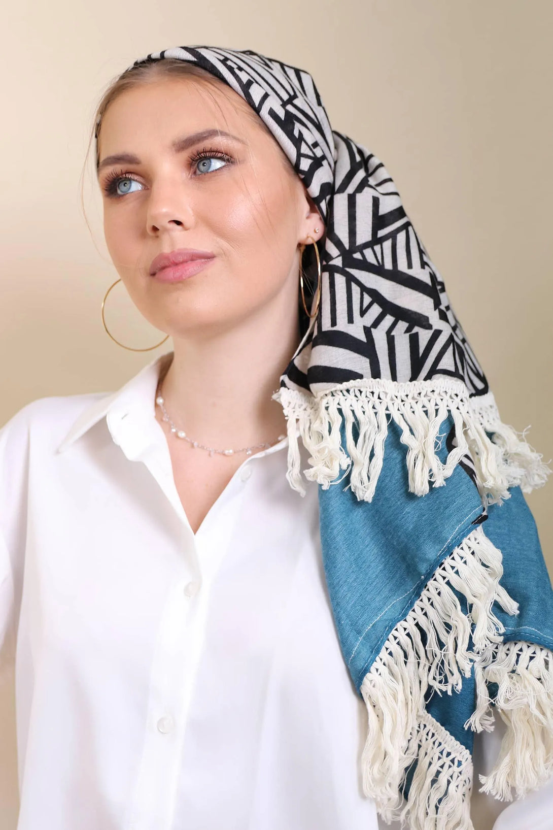 מטפחת לונג - אריג פרנז - דתייה אונליין